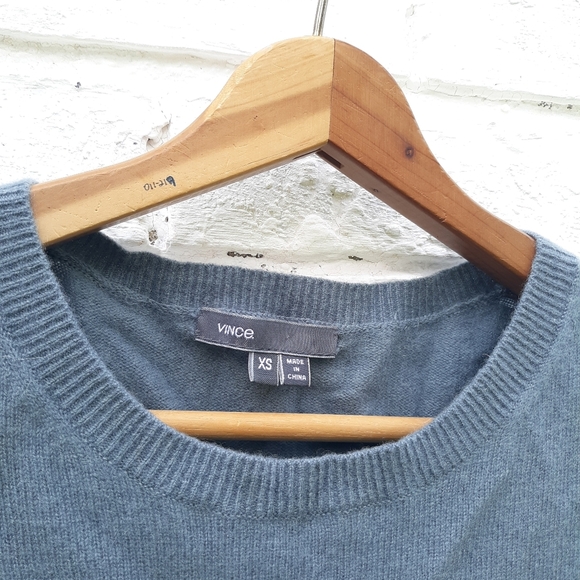 Vince Cashmere Sweater Stripe XS Gray - Picture 3 of 7